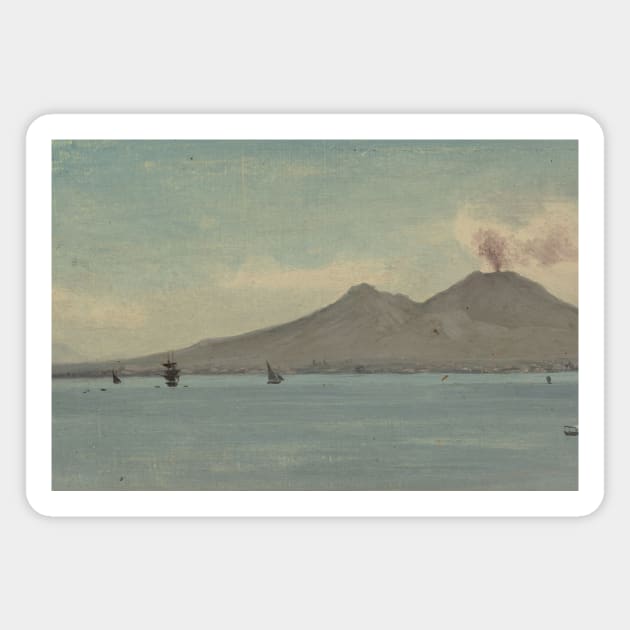 Vesuvius by Albert Bierstadt Magnet by Classic Art Stall